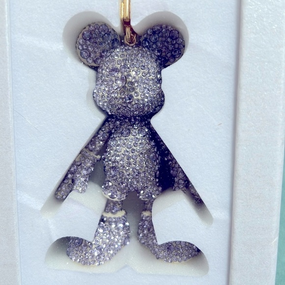 Baublebar Disney Mickey Mouse Bling PURPLE Crystal Bag Charm Key Chain F… - Picture 2 of 8